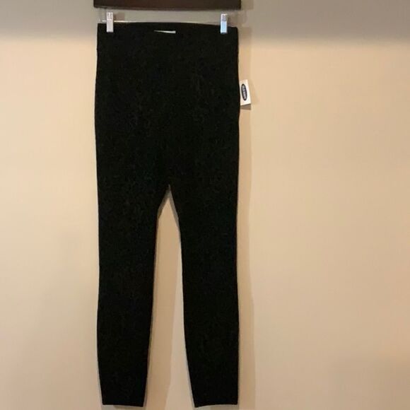 NWT Old Navy Black High-Waisted Stevie Leopard-Print Pants Small - Picture 13 of 15